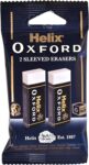 Helix Oxford Twin Pack of Erasers, Oxford Blue, Large