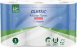 by Amazon Classic Kitchen Roll, 3-ply, Strong