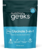 Nutrition Geeks Magnesium Glycinate Supplements 
